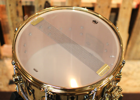 DW 6.5x13 Collector's Maple VLT Ivory Ebony Snare Drum - SO#1315777