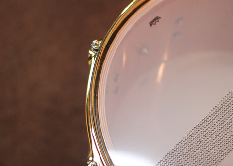 DW 6.5x13 Collector's Maple VLT Ivory Ebony Snare Drum - SO#1315777