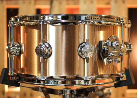 DW 6.5x14 Collector's 3mm Brushed Bell Bronze Snare Drum - DRVZ6514SVC