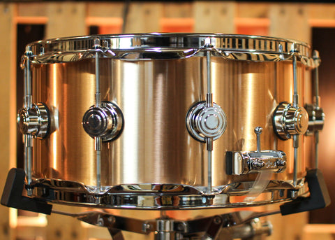 DW 6.5x14 Collector's 3mm Brushed Bell Bronze Snare Drum - DRVZ6514SVC