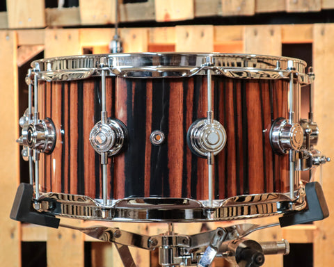 DW 6.5x14 Collector's Maple Natural Lacquer over Ebony Snare Drum - SO#1101180