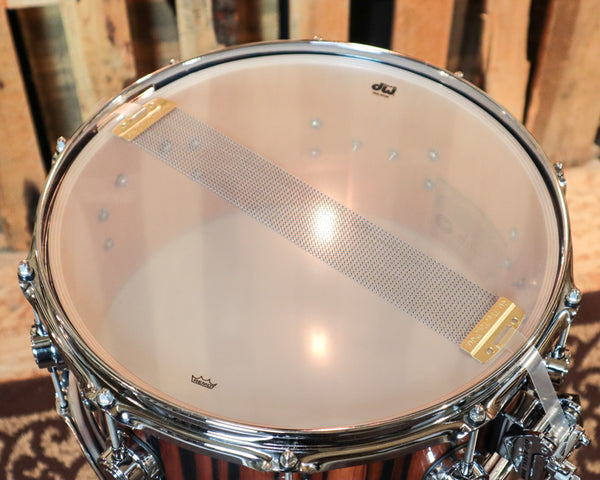 DW 6.5x14 Collector's Maple Natural Lacquer over Ebony Snare Drum - SO#1101180