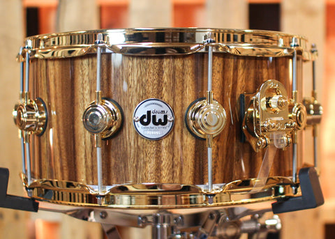 DW 6.5x14 Collector's Maple Mahogany Monkey Pod Snare Drum - SO#1315790