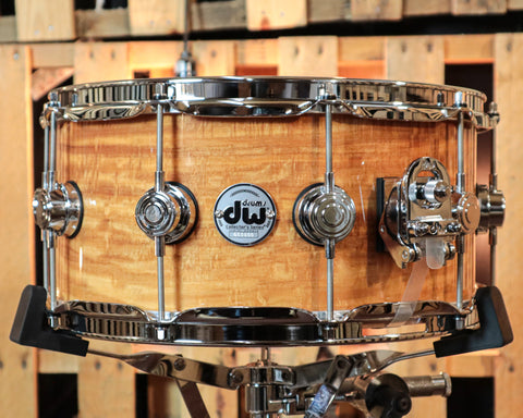 DW 6.5x14 Collector's Maple Natural Lacquer over Movinge Snare Drum - SO#1101168