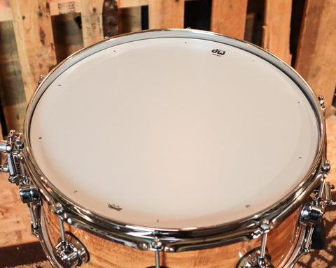 DW 6.5x14 Collector's Maple Natural Lacquer over Movinge Snare Drum - SO#1101168