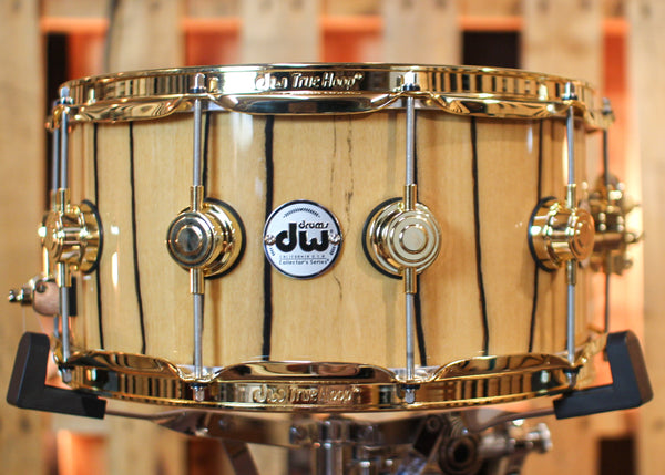 DW 6.5x14 Collector's Maple VLT Ivory Ebony Snare Drum - SO#1315775