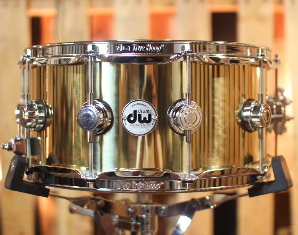 Dw brass snare hot sale drum