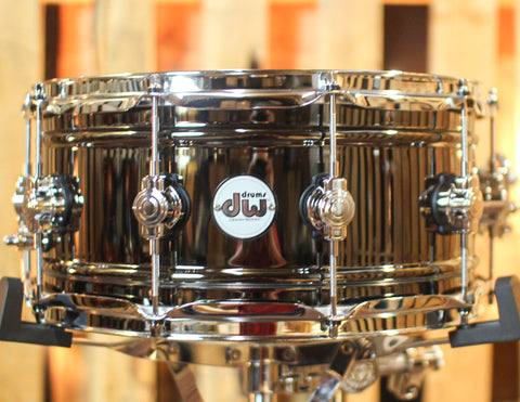 DW 6.5x14 Design Black Nickel over Brass Snare Drum - DDSD6514BNCR