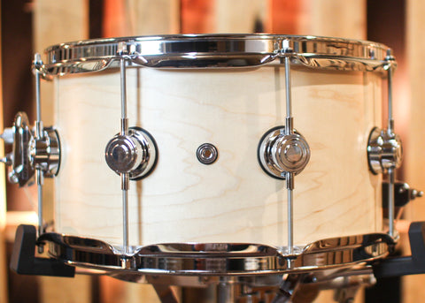 DW 7x13 Collector's Maple VLT Natural Satin Oil Snare Drum - SO#1291855