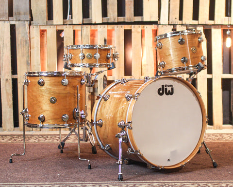 DW Collector's Natural Lacquer over Cherry/Gum Jazz Drum Set - 22,13,16,14sn - SO#883767