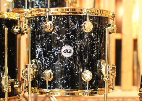 DW Collector's Maple Mahogany Black Velvet Drum Set - 22,8,10,12,14,16,14sn - SO#1304630