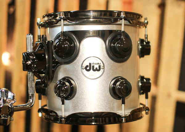 DW Collector's Maple Mahogany Coarse Silver Drum Set - 22,8,10,12,14,16,14sn - SO#1301367