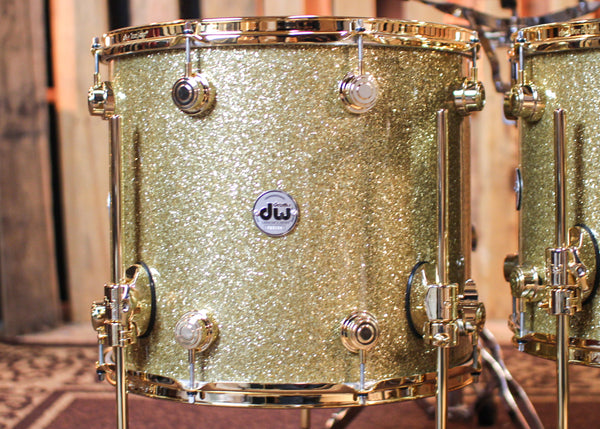DW Collector's Maple Mahogany Gold Glass Drum Set - 22,8,10,12,14,16,14sn - SO#1304621