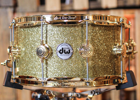 DW Collector's Maple Mahogany Gold Glass Drum Set - 22,8,10,12,14,16,14sn - SO#1304621