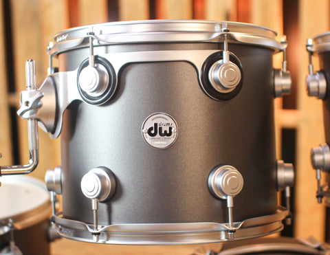 DW Collector's Maple Mahogany Gun Metal Gray Hard Satin Drum Set - 22,10,12,16 - SO#1296703