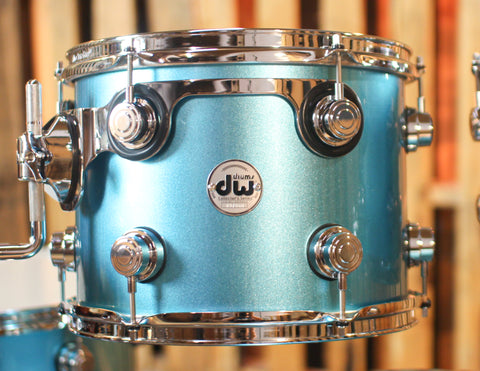 DW Collector's Maple Mahogany Laser Blue Drum Set - 22,10,12,16 - SO#1288915