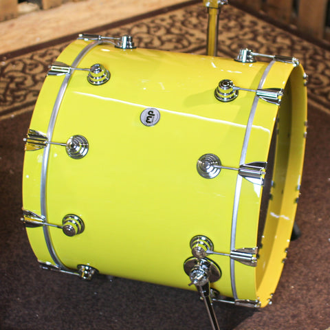 DW Collector's Maple Mahogany Solid Chrome Yellow Drum Set - 22,10,12,16 - SO#1288920