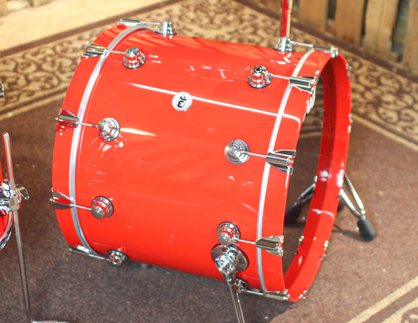 DW Collector's Maple Mahogany Scarlet Red Drum Set - 22,10,12,16 - SO#1288921