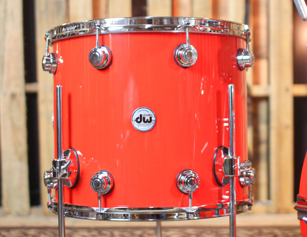 DW Collector's Maple Mahogany Scarlet Red Drum Set - 22,10,12,16 - SO#1288921