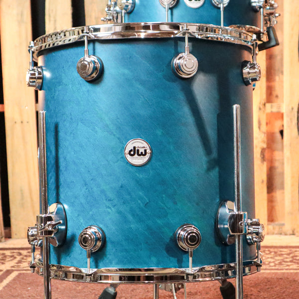 DW Collector's Maple SSC Azure Satin Oil Drum Set - 22,10,12,16,6x14 - SO#1255668