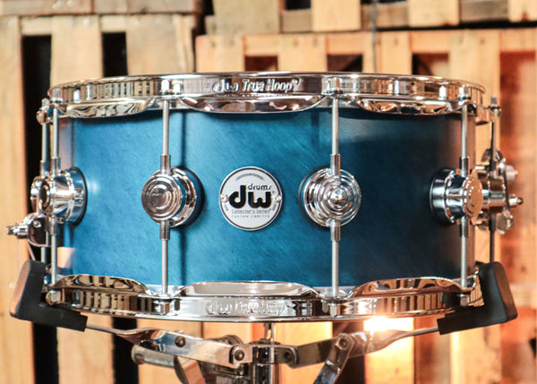 DW Collector's Maple SSC Azure Satin Oil Drum Set - 22,10,12,16,6x14 - SO#1255668