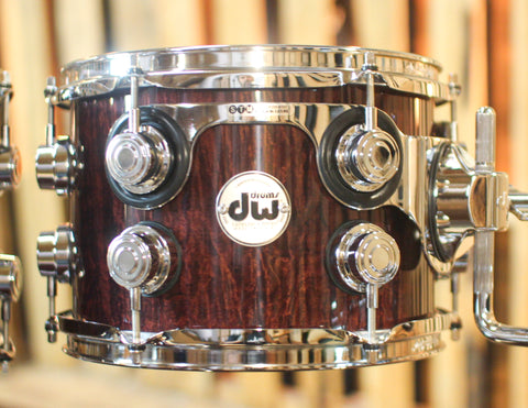 DW Collector's Deep Purple Stain over Super Curly Maple Drum Set - 24,10,12,16 - SO#1258759