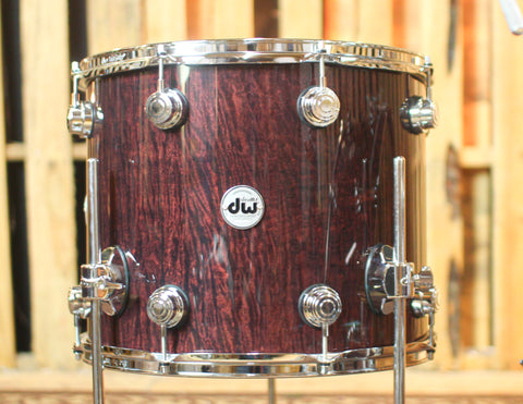 DW Collector's Deep Purple Stain over Super Curly Maple Drum Set - 24,10,12,16 - SO#1258759