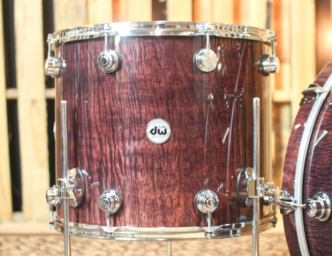 DW Collector's Deep Purple Stain over Super Curly Drum Set - 26,13,18 - SO#1258759