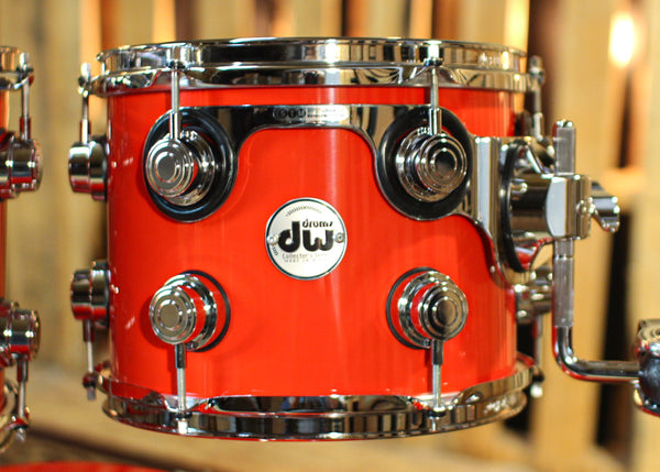 DW Collector's Purpleheart VLT Scarlet Red Drum Set - 23,10,12,14,16 - SO#1305680