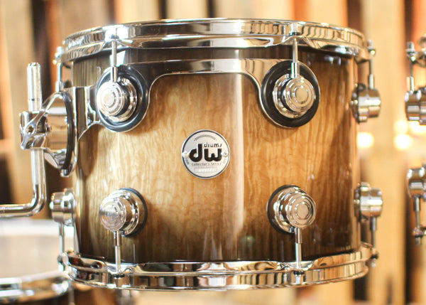 DW Collector's Maple Black Burst over Super Curly Maple Drum Set - 22,10,12,14 - SO#1303749