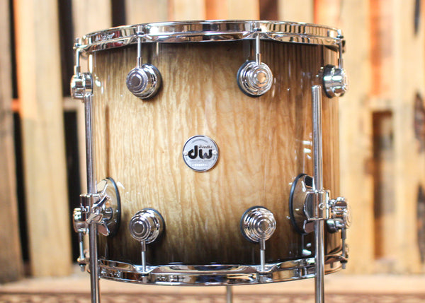 DW Collector's Maple Black Burst over Super Curly Maple Drum Set - 22,10,12,14 - SO#1303749