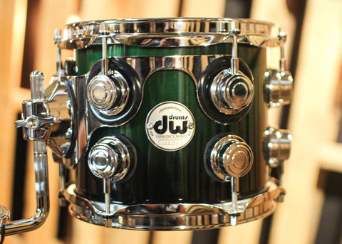 DW Collector's Standard Maple Hunter Green to Black Fade Drum Set - 22,8,10,12,14,16 - SO#1301360
