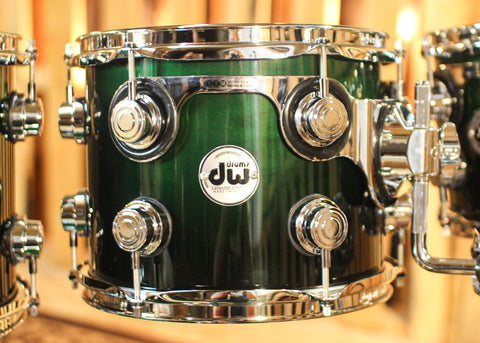 DW Collector's Standard Maple Hunter Green to Black Fade Drum Set - 22,8,10,12,14,16 - SO#1301360