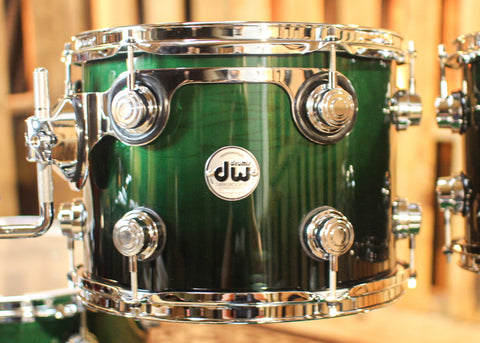 DW Collector's Standard Maple Hunter Green to Black Fade Drum Set - 22,8,10,12,14,16 - SO#1301360