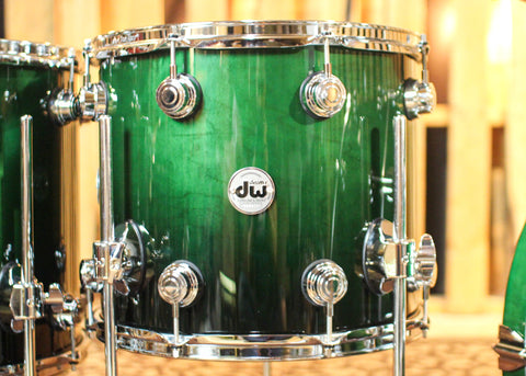 DW Collector's Standard Maple Hunter Green to Black Fade Drum Set - 22,8,10,12,14,16 - SO#1301360