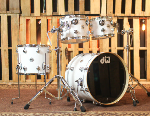DW Collector's Standard Maple White Glass Drum Set - 20,10,12,14 - SO#1246148