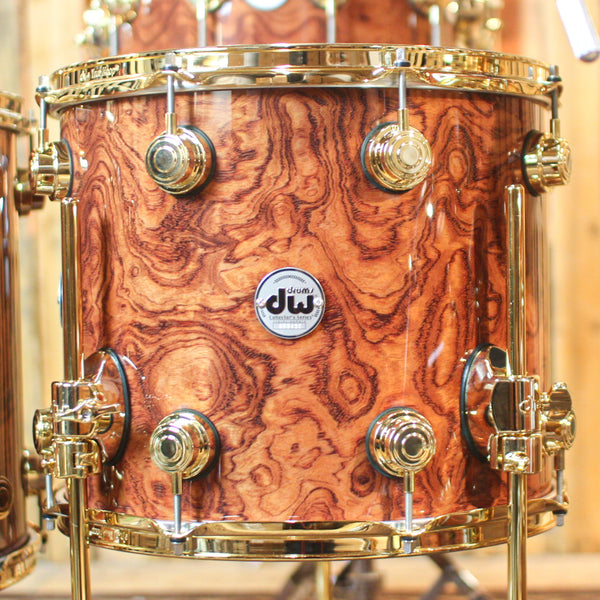 DW Collector's Waterfall Bubinga over Mahogany Spruce Drum Set - 22,10,12,14,16,14sn - SO#1255629