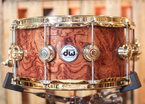 DW Collector's Waterfall Bubinga over Mahogany Spruce Drum Set - 22,10,12,14,16,14sn - SO#1255629