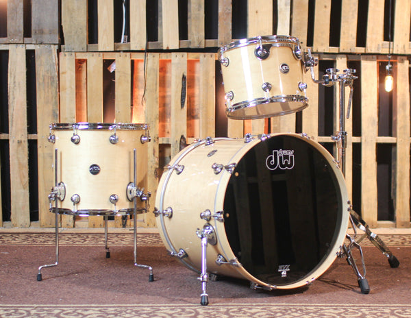 DW Performance Natural Lacquer Drum Set - 18x22,10x13,14x16 - #3