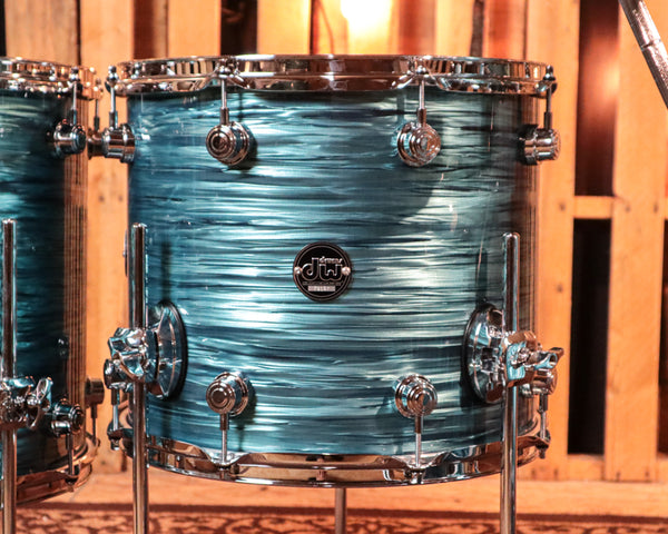 DW Performance Turquoise Oyster 5pc Drum Set - 18x22, 8x10, 9x12, 12x14,14x16