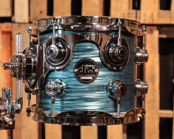 DW Performance Turquoise Oyster 6pc Drum Set 18x22, 7x8, 8x10, 9x12, 12x14,14x16