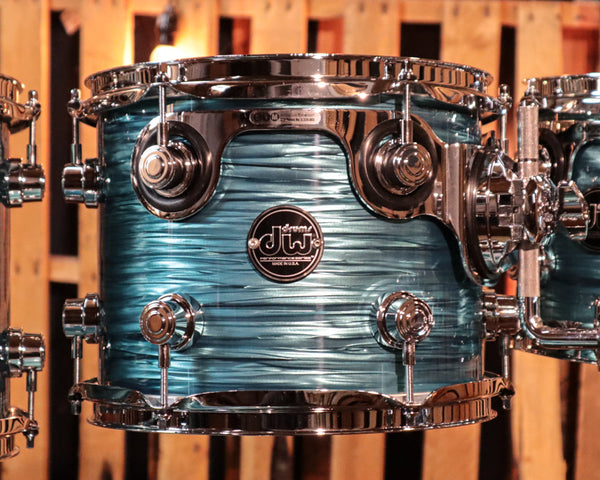 DW Performance Turquoise Oyster 6pc Drum Set 18x22, 7x8, 8x10, 9x12, 12x14,14x16