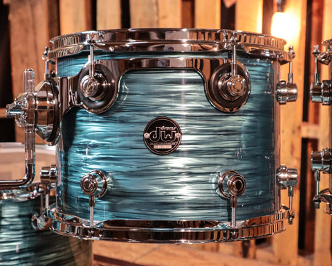 DW Performance Turquoise Oyster 6pc Drum Set 18x22, 7x8, 8x10, 9x12, 12x14,14x16