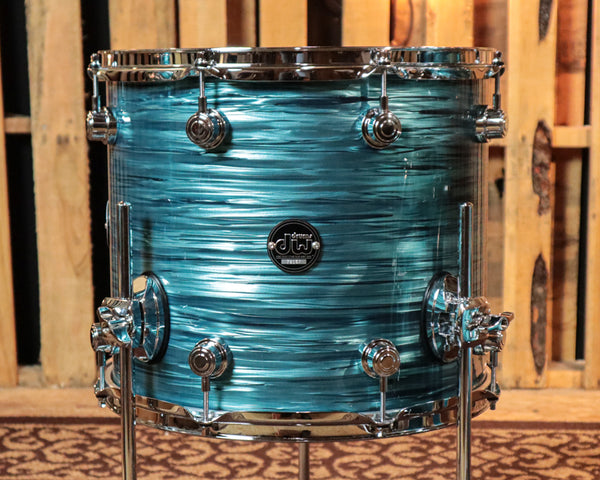 DW Performance Turquoise Oyster Fusion Drum Set - 16x20, 8x10, 9x12, 12x14