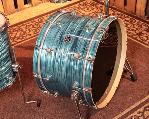 DW Performance Turquoise Oyster Rock Drum Set - 14x24, 9x13, 16x16