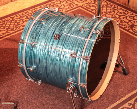 DW Performance Turquoise Oyster Stage Drum Set - 18x22, 8x10, 9x12, 14x16