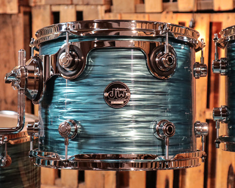 DW Performance Turquoise Oyster Stage Drum Set - 18x22, 8x10, 9x12, 14x16
