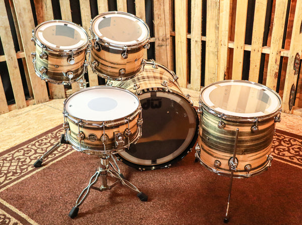 DW Exotic Performance Black Poplar Drum Set - 22,10,12,16,6.5x14 - SO#1157507