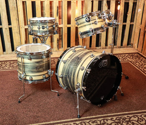 DW Exotic Performance Black Poplar Drum Set - 22,10,12,16 - SO#1157512