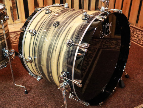 DW Exotic Performance Black Poplar Drum Set - 22,10,12,16,6.5x14 - SO#1157510